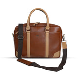 Bagsity Genuine Leather Laptop Bag for Men | Premium Office Shoulder Bag (Dual Tone) Messenger Bag  (Brown, 16 inch)