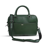 Bagsity Genuine Leather Laptop Bag for Men | Slim Office Shoulder Bag Messenger Bag (Green, 16 inch)