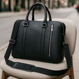 Bagsity Sleek Genuine Leather Laptop Bag for Men & Women Messenger Bag  (Tan, 16 inch)